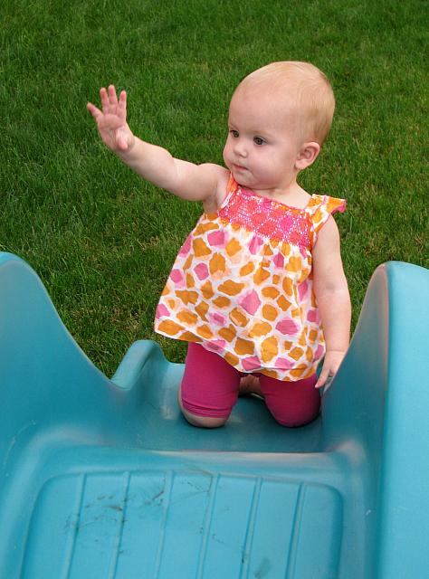 Katherine on the slide