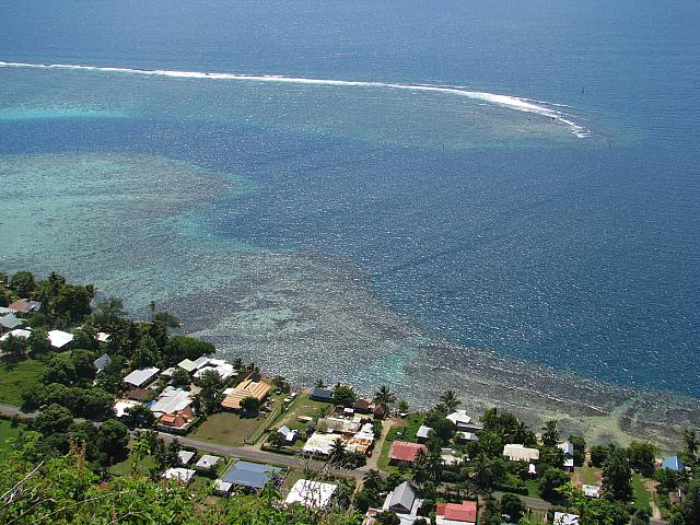 Looking down from the viewpoint