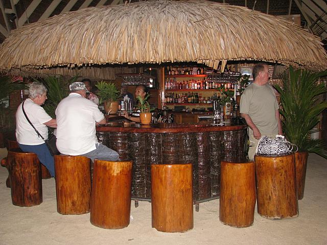 The bar at Bloody Mary's