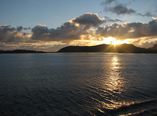 Sunrise over Bora Bora