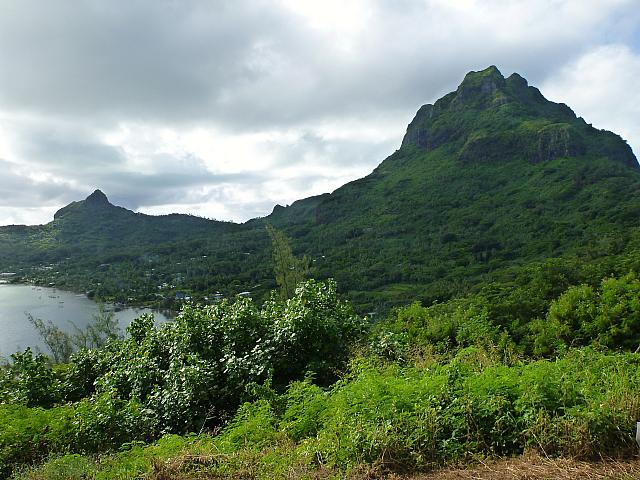 Bora Bora's rugged topography