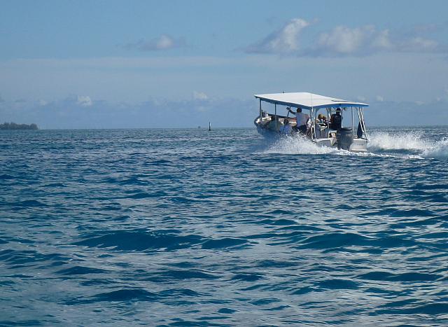 The other boat leaves