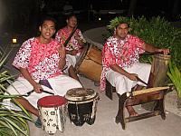 The drummers who accompanied the dancers