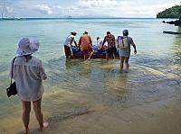 Dinghy back to the Eden Martin