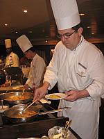 Crepe suzettes at the high tea