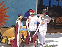 Queen and king discuss the fish