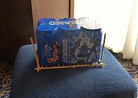 Ship has to be able to carry 6 cans of your favorite beverage
