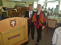 Dressed for 'last night' dinner in Toscana, one of the 'specialty' restaurants